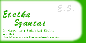 etelka szantai business card